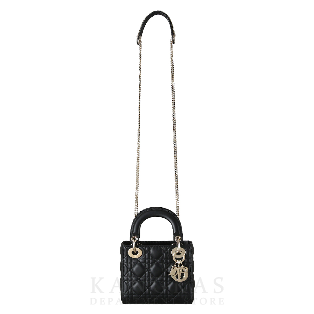 CHRISTIAN DIOR(USED)크리스찬디올 램스킨 레이디디올 미니 백